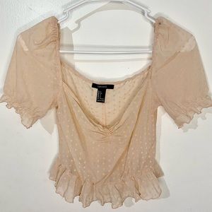 Blush Butterfly Babydoll Top
